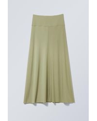 Weekday - Maxi Jersey Skirt - Lyst