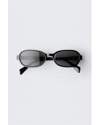 Weekday - Thin Oval Frame Sunglasses - Lyst