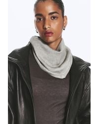 Weekday - Knitted Triangle Scarf - Lyst