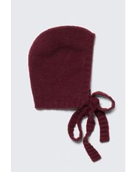 Monki - Strickhaube Mit Bindebändern - Lyst