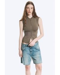 Weekday - Pearl Button Up Top - Lyst