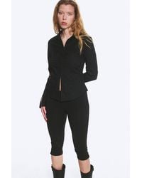 Weekday - Long-Sleeved Hook-And-Eye Top - Lyst