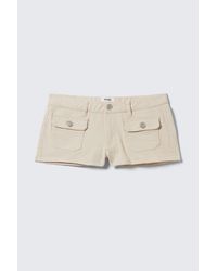 Monki - Utility Pocket Mini Shorts - Lyst