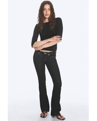 Weekday - Luna Low Rise Skinny Bootcut Jeans - Lyst