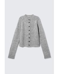 Weekday - Soft Slim Fit Wool Blend Cardigan - Lyst