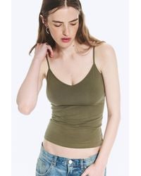 Weekday - Slim V-Neck Cotton Singlet - Lyst