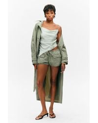 Monki - Mini-Cargo-Shorts Mit Kordelzug - Lyst