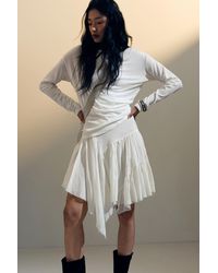 Weekday - Asymmetric Cotton Midi Skirt - Lyst