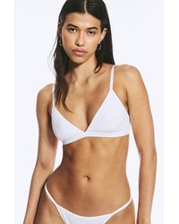 Weekday - Minimal Ribbed Soft Triangle Bra - Lyst