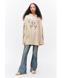 Monki - Oversized Hoodie-Minikleid - Lyst