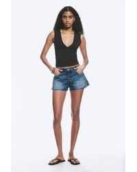 Weekday - Bite Low Rise Mini Denim Shorts - Lyst