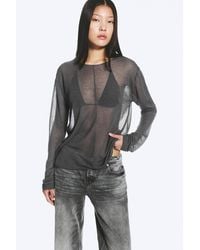 Weekday - Loose Sheer Knitted Sweater - Lyst