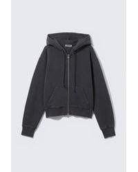 Weekday - Fitted Zip Hoodie - Lyst