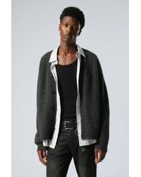 Weekday - Relaxed Knitted Wool-Blend Cardigan - Lyst