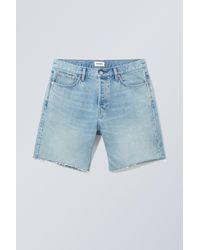 Weekday - Space Relaxed Denim Shorts - Lyst