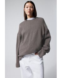 Weekday - Eloise Oversized Wool Sweater - Lyst
