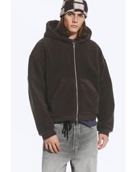 Weekday - Two-Way Zip Fleece Hoodie - Lyst