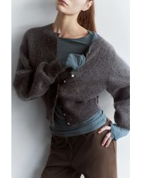 Monki - Mohair Blend Cardigan - Lyst