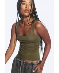 Weekday - Slim Square Neck Ribbed Tank Top - Lyst