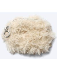 Weekday - Faux Fur Mini Zip Purse - Lyst