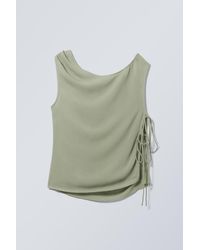 Weekday - Drapiertes Off-Shoulder-Top Mit Bändern - Lyst
