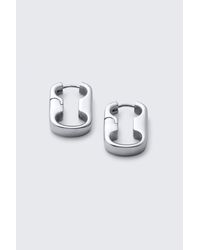 Weekday - Stainless Steel Chain-Link Hoop Earrings - Lyst