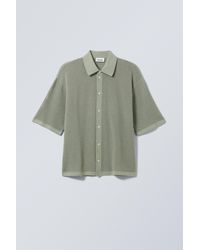 Weekday - Regular Crochet Short Sleeve Shirt - Lyst