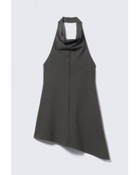 Weekday - Draped Halter Cowl Neck Midi Dress - Lyst