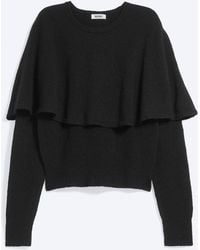 Monki - Slim Cape-Detail Sweater - Lyst