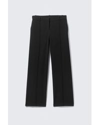 Weekday - Low Rise Straight Suiting Trousers - Lyst