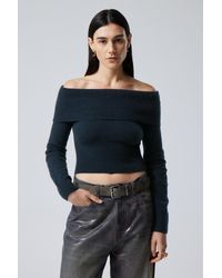 Weekday - Lolo Off Shoulder Sweater - Lyst