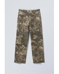 Weekday - Relaxed Fit Graphic Twill Trousers - Lyst