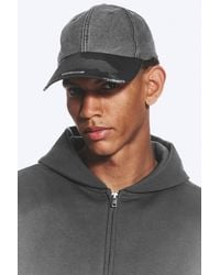 Weekday - Distressed Cotton Canvas Baseball Cap - Lyst