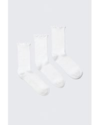 Weekday - 3-pack Frill Edge Socks - Lyst