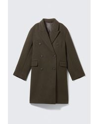 Weekday - Logan Knee-Length Wool-Blend Coat - Lyst