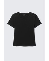 Monki - Tight Mini T-Shirt - Lyst