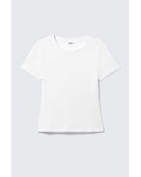 Monki - Tight Mini T-Shirt - Lyst