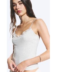 Monki - Strappy Laced Camisole - Lyst