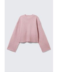 Monki - Knitted Oversized Sweater - Lyst