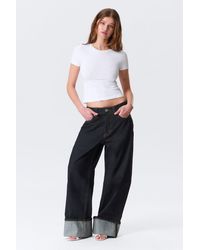 Monki - Tight Mini T-Shirt - Lyst