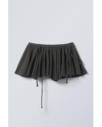 Weekday - Flared Low Rise Pleated Mini Skirt - Lyst