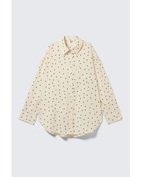 Monki - Oversized Long-Sleeved Shirt - Lyst