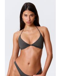 Weekday - Turn Halter Bikini Top - Lyst