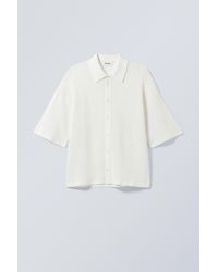 Weekday - Regular Crochet Short Sleeve Shirt - Lyst
