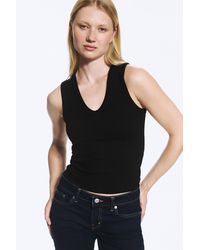 Weekday - Ribbed V-Neck Tank Top - Lyst