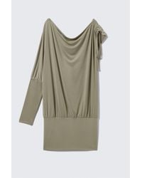 Monki - Draped Jersey One-Sleeved Dress - Lyst