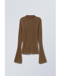 Weekday - Hairy Mock Neck Sweater - Lyst