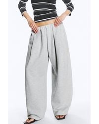 Weekday - Draped Jersey Trousers - Lyst