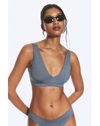 Weekday - Plunge Pull-On Bikini Top - Lyst
