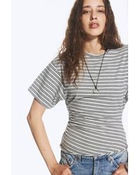Weekday - Draped Fitted T-Shirt - Lyst